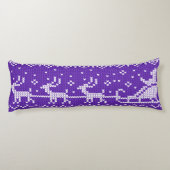 Coussins Longs Chaudron moche Le Père Noël traîne et rennes (Dos)