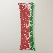 Coussins Longs Chaudron moche Le Père Noël traîne et rennes (Devant (Vertical))