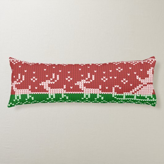 Coussins Longs Chaudron moche Le Père Noël traîne et rennes (Devant)