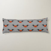 Coussins Longs Chauve-souris de citrouille d'Halloween (Dos)