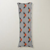 Coussins Longs Chauve-souris de citrouille d'Halloween (Devant (Vertical))
