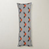 Coussins Longs Chauve-souris de citrouille d'Halloween (Dos (Vertical))