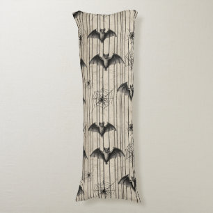 Coussins Longs Chauves-souris vintages et toiles d'araignée sur s