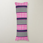 Coussins Longs Check Stripes Harlequin Conception de Motif mixte (Devant (Vertical))