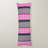 Coussins Longs Check Stripes Harlequin Conception de Motif mixte (Dos (Vertical))