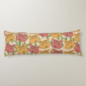 Coussins Longs Cheetah Jungle Plante verdure Coral vert (Dos)