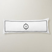 Coussins Longs Chelsea noir et blanc Monogramme (Dos)
