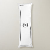 Coussins Longs Chelsea noir et blanc Monogramme (Dos (Vertical))