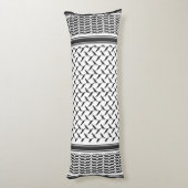 Coussins Longs Chemagh noir et blanc de la Joranian (Dos (Vertical))