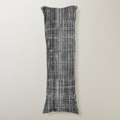 Coussins Longs Chèque noir, blanc et gris 2 Motif (Devant (Vertical))