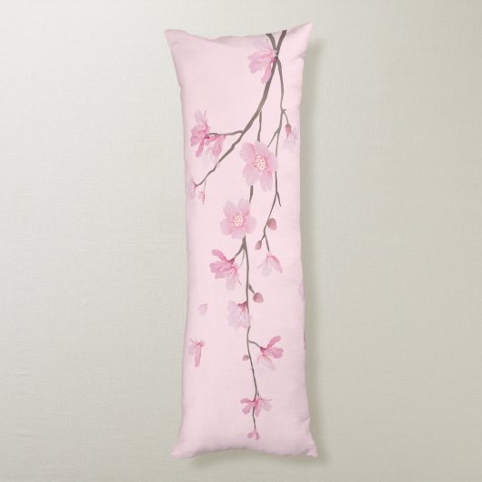 Coussins Longs Cherry Blossom - Arrière - plan transparent (Dos (Vertical))