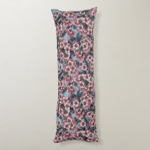 Coussins Longs Cherry blossom in pink and blue (Dos (Vertical))