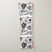 Coussins Longs Cheshire Chat classique alice au merveilleux fou (Devant (Vertical))