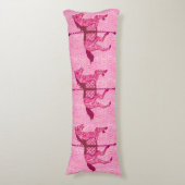 Coussins Longs Cheval de carrousel - Fuchsia rose (Devant (Vertical))