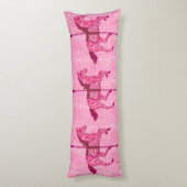 Coussins Longs Cheval de carrousel - Fuchsia rose (Dos (Vertical))