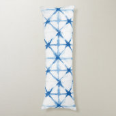 Coussins Longs Chevauchement Shibori Tie Dye Triangle Motif (Devant (Vertical))