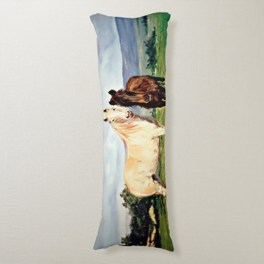 Coussins Longs Chevaux/Cabalos/Horses (Devant (Vertical))