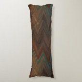 Coussins Longs Chevron Brown sud-ouest (Devant (Vertical))