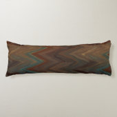 Coussins Longs Chevron Brown sud-ouest (Devant)
