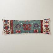 Coussins Longs Chevron Stars Steel Blue Light Turquoise (Dos)