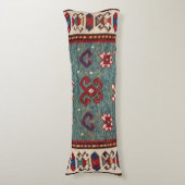 Coussins Longs Chevron Stars Steel Blue Light Turquoise (Devant (Vertical))