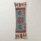 Coussins Longs Chevron Stars Steel Blue Light Turquoise (Dos (Vertical))