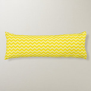 Coussins Longs Chevrons d'humeurs jaune or marocain