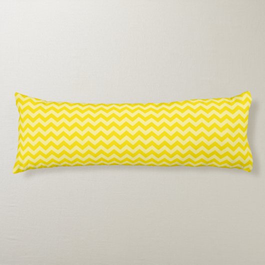 Coussins Longs Chevrons d'humeurs jaune or marocain (Devant)