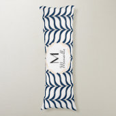 Coussins Longs Chevrons Tan Blanc Courbé Monogramme (Devant (Vertical))