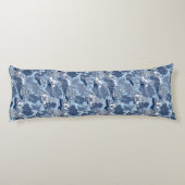 Coussins Longs Chic Bleu blanc saule chinoiserie cottage (Dos)