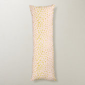 Coussins Longs Chic faux or scintillant guépard imprimé monogramm (Dos (Vertical))