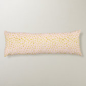 Coussins Longs Chic faux or scintillant guépard imprimé monogramm (Dos)