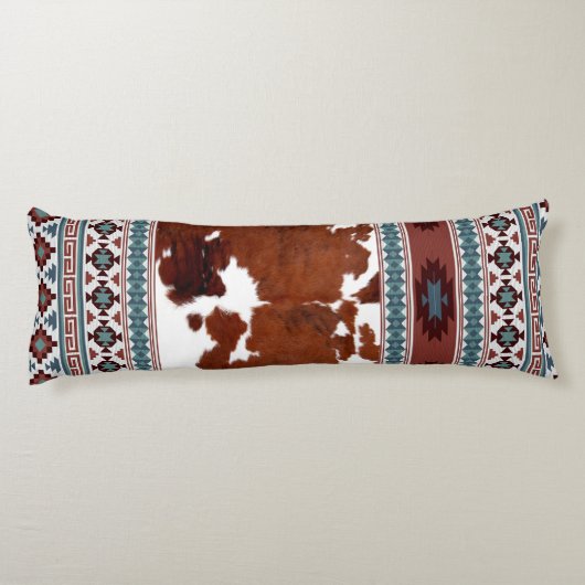 Coussins Longs Chic moderne Boho Occidental Cowhide (Dos)