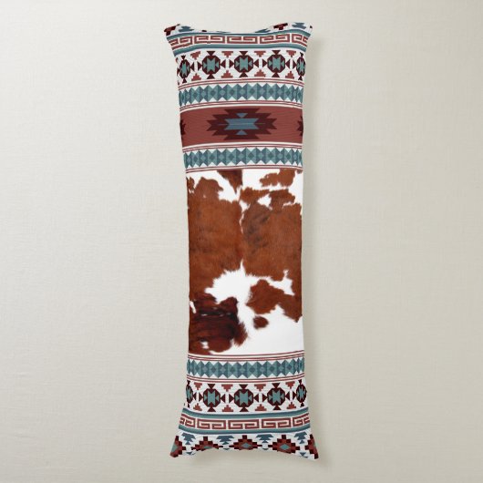 Coussins Longs Chic moderne Boho Occidental Cowhide (Devant (Vertical))