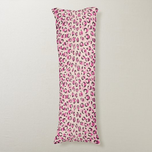 Coussins Longs Chic moderne chic guépard imprimé motif monogramme (devant Vertical)