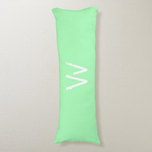 Coussins Longs Chic Monogram Mint Green (Devant (Vertical))