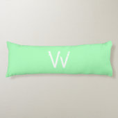 Coussins Longs Chic Monogram Mint Green (Devant)