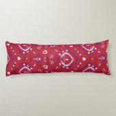 Coussins Longs Chic motifs tribaux kat rouge et violet (Dos)