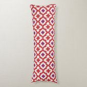 Coussins Longs Chic motifs tribaux kat rouge et violet (devant Vertical)