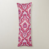 Coussins Longs Chic motifs tribaux kat rouge et violet (Dos (Vertical))