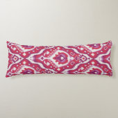 Coussins Longs Chic motifs tribaux kat rouge et violet (Devant)