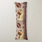Coussins Longs Chien amour football (Devant (Vertical))