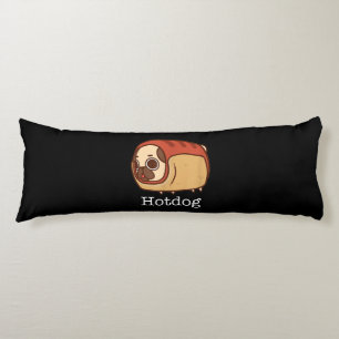 Coussins Longs chien mignon   Beau Amoureux des chiens Carlin