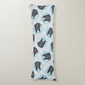 Coussins Longs Chien noir peintre Groenendael Belge (Devant (Vertical))