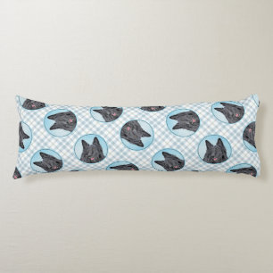 Coussins Longs Chien noir peintre Groenendael Belge