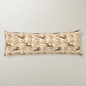 Coussins Longs chiens chanceux avec l'arrière - plan de saucisses (Dos)