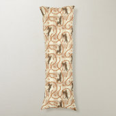 Coussins Longs chiens chanceux avec l'arrière - plan de saucisses (Devant (Vertical))