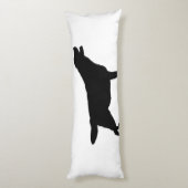 Coussins Longs Chiens d'amour de silhouette de labrador retriever (Dos (Vertical))