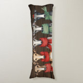 Coussins Longs Chiens de laine et de lévriers en Écharpes (Devant (Vertical))