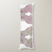 Coussins Longs Chiens de Staffordshire rose Ginger Jars Lumbar (Dos (Vertical))